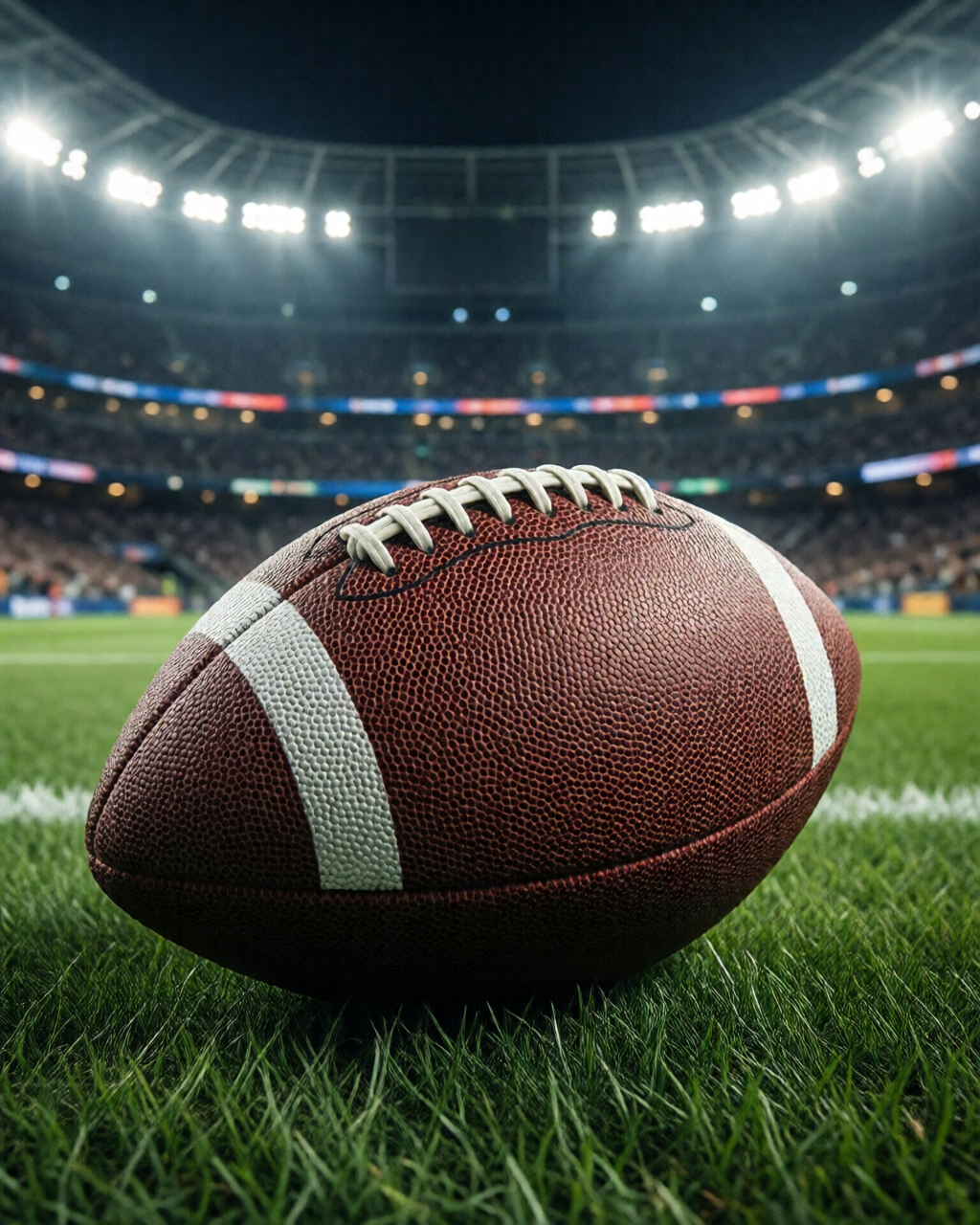 Football stadium scene — Coach's Corner