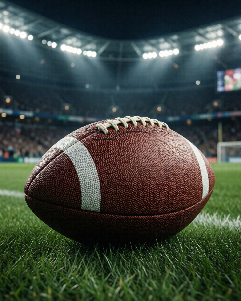 Football stadium scene — Coach's Corner