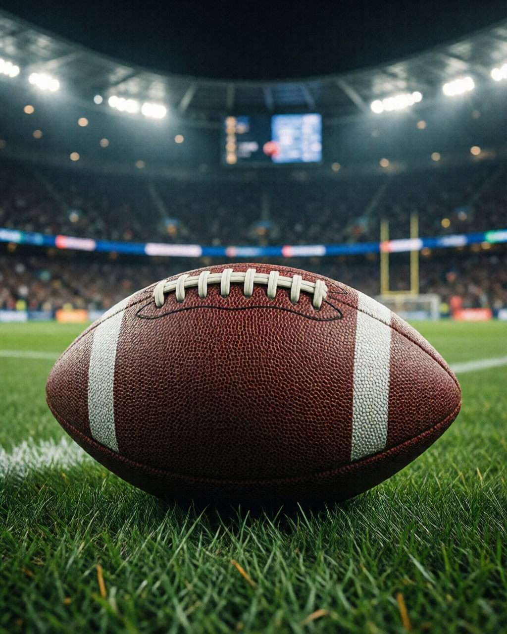 Football stadium scene — Coach's Corner