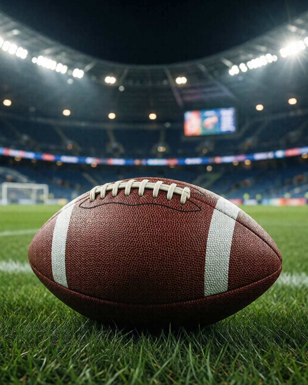 Football stadium scene — Coach's Corner