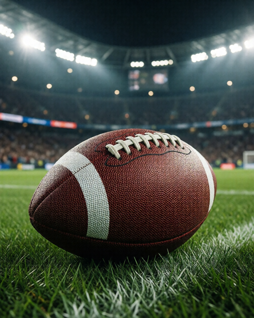 Football stadium scene — Coach's Corner