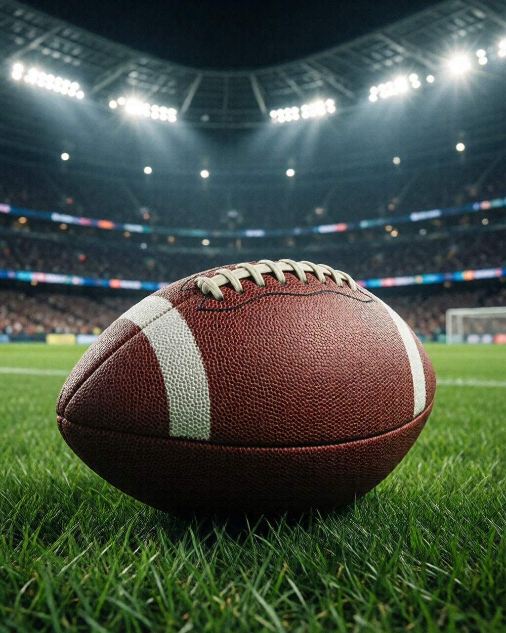Football stadium scene — Coach's Corner