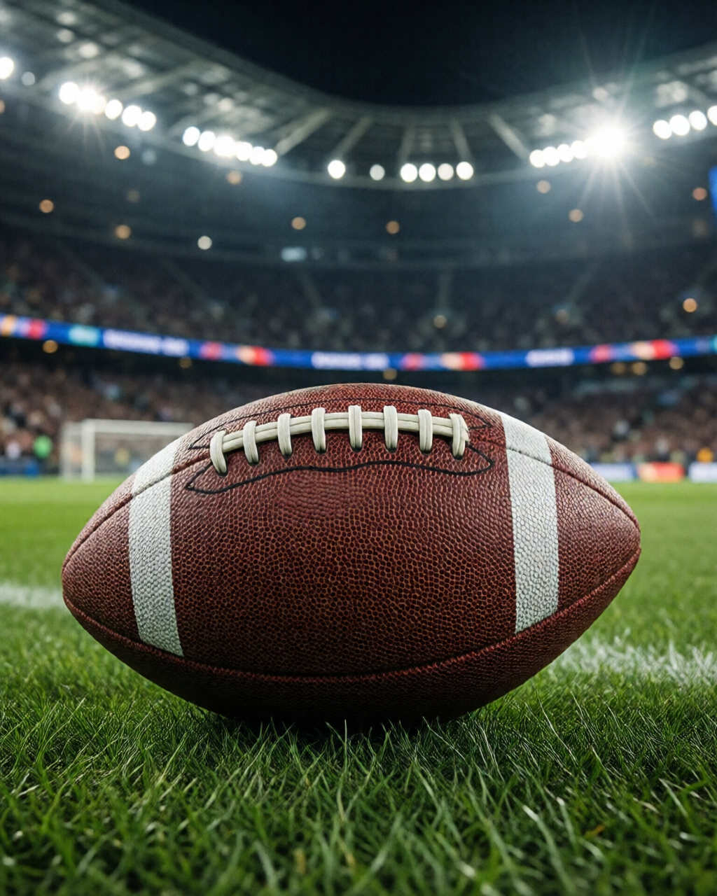 Football stadium scene — Coach's Corner