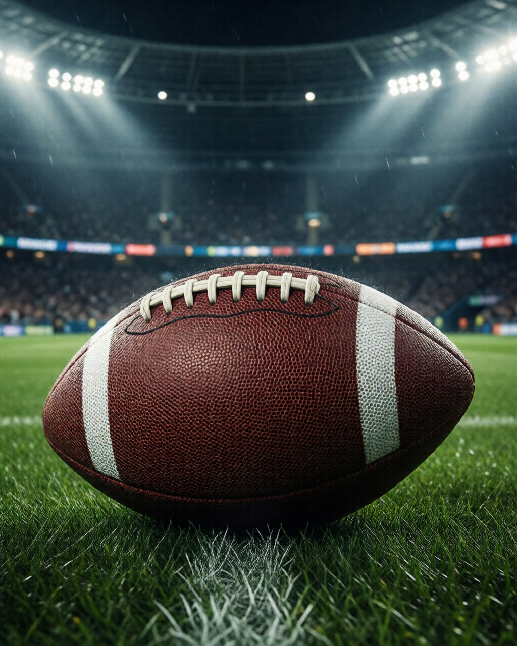 Football stadium scene — Coach's Corner