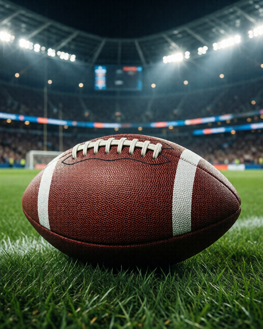 Football stadium scene — Coach's Corner