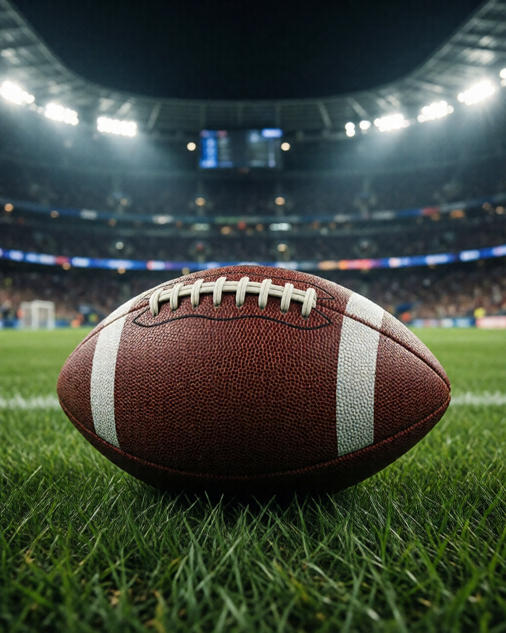Football stadium scene — Coach's Corner