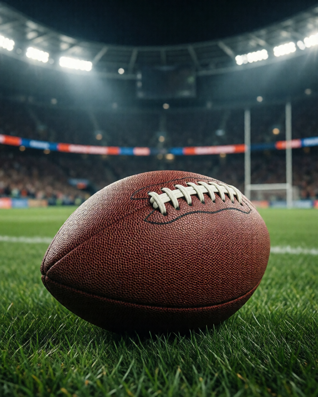 Football stadium scene — Coach's Corner