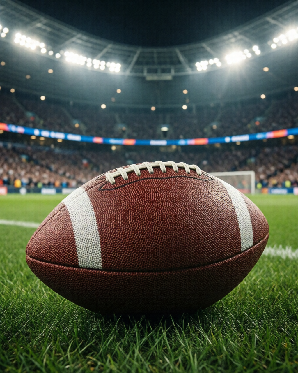 Football stadium scene — Coach's Corner