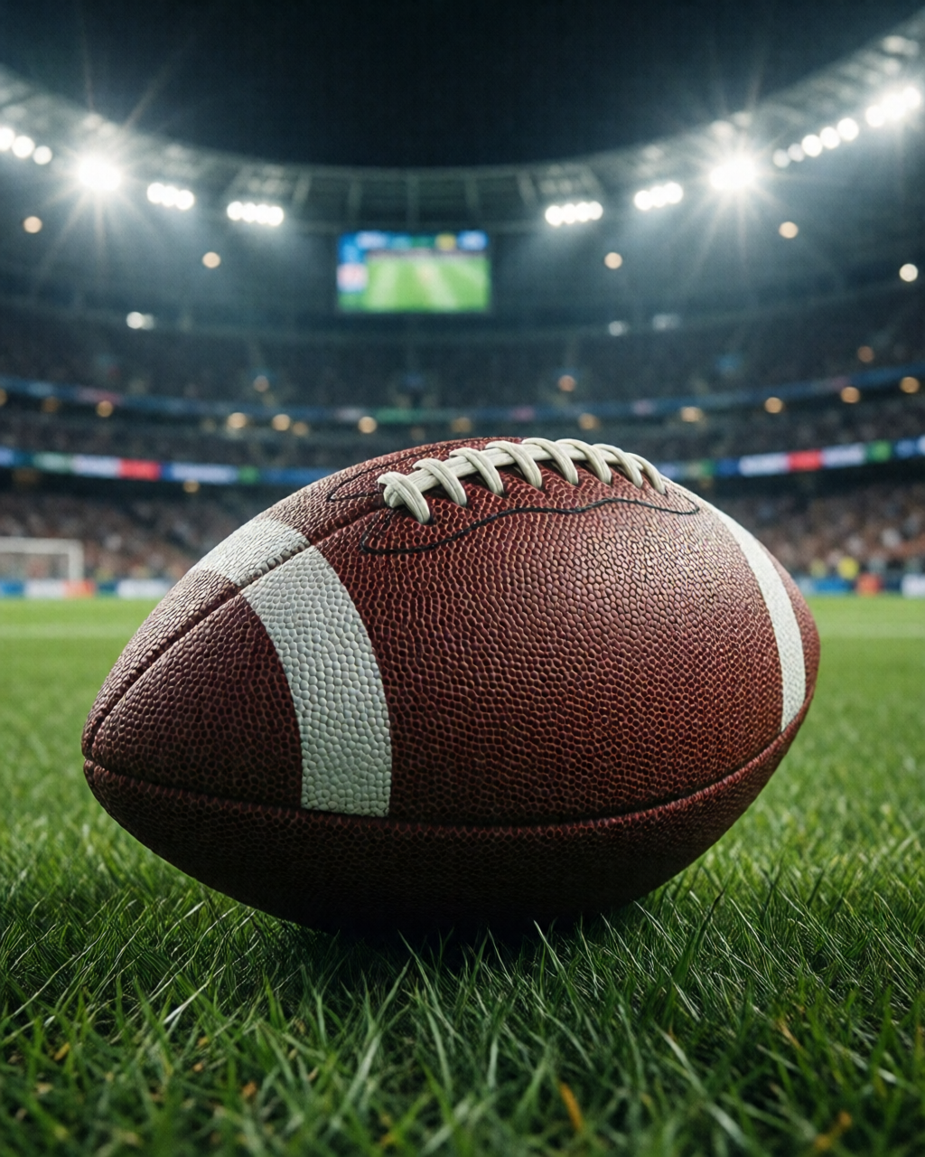 Football stadium scene — Coach's Corner