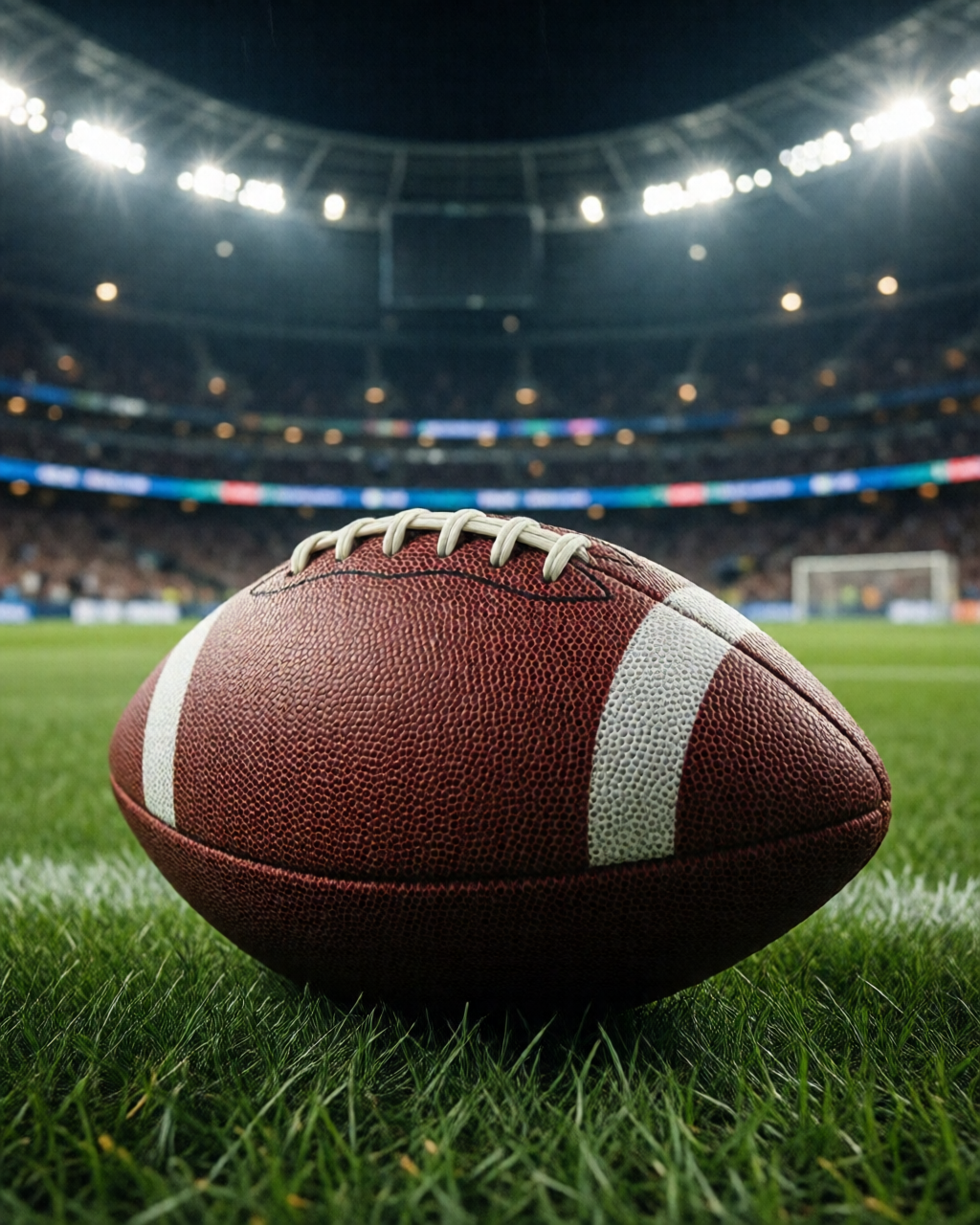 Football stadium scene — Coach's Corner