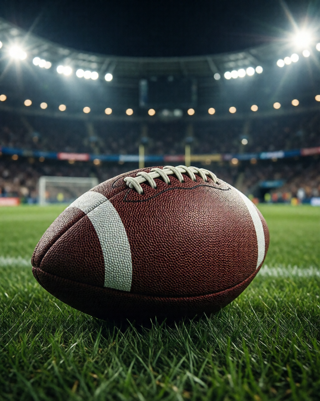 Football stadium scene — Coach's Corner