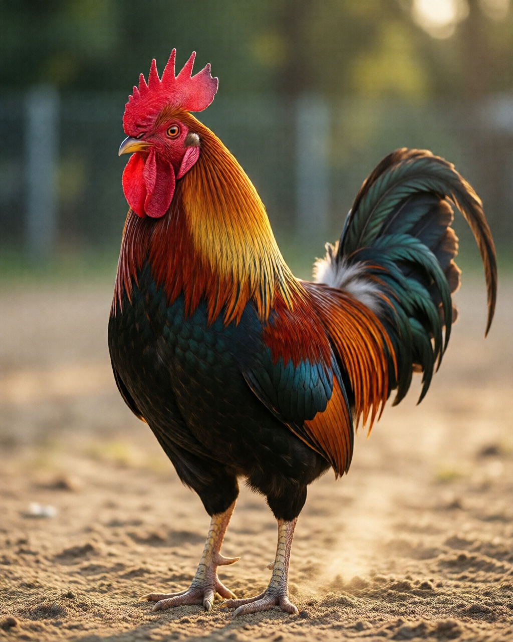 Gamefowl scene — ไก่ชนคลาสสิก