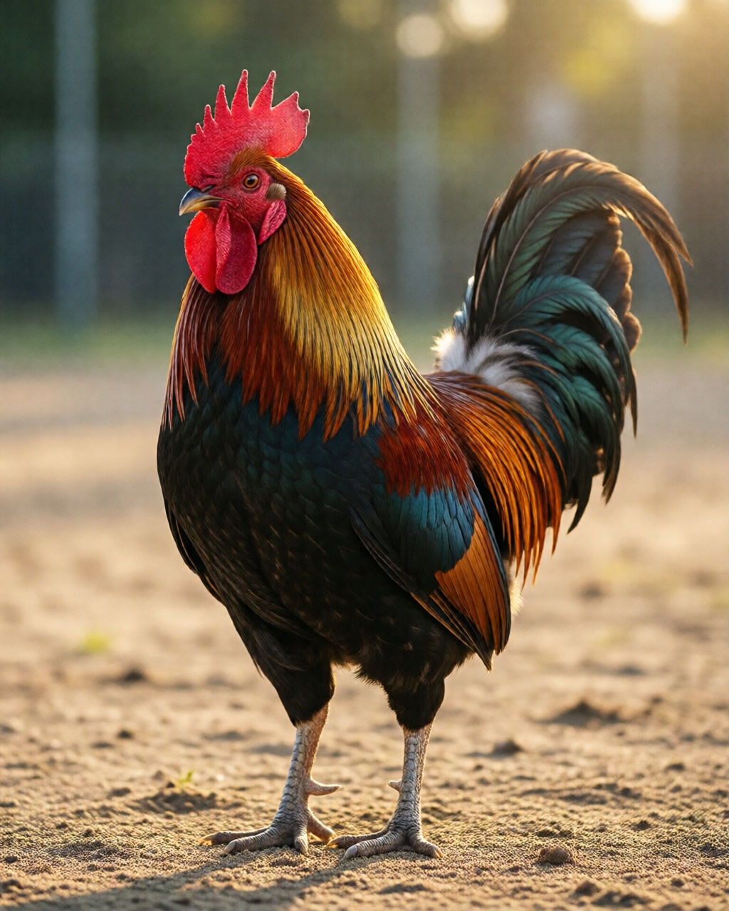 Gamefowl scene — ไก่ชนคลาสสิก
