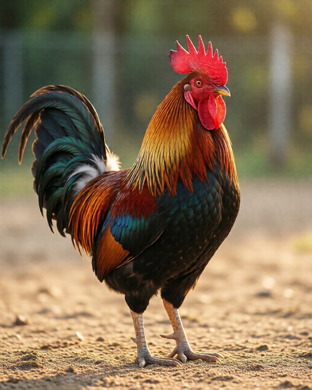 Gamefowl scene — ฝึกไก่ชน