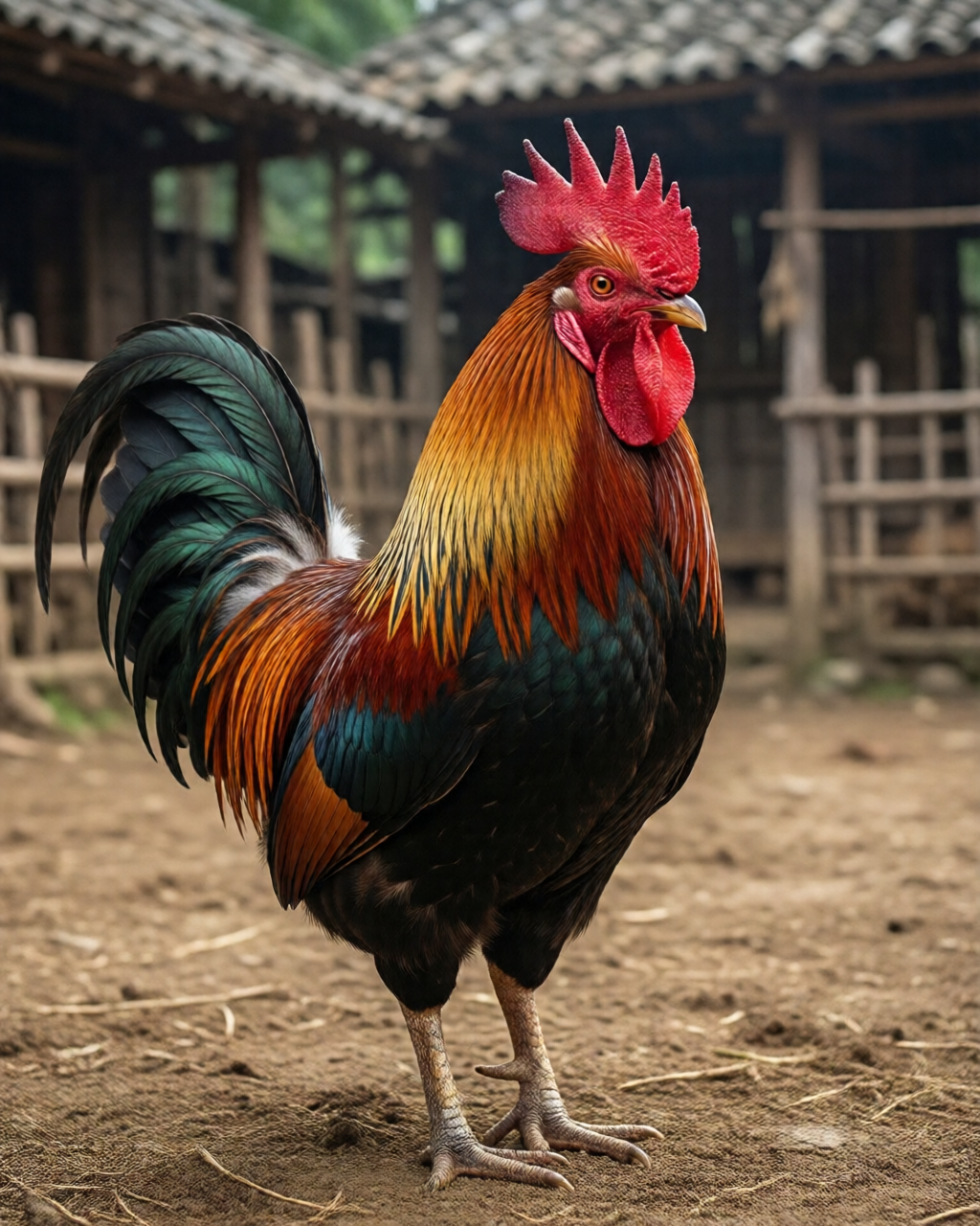 Gamefowl scene — ไก่ชนคลาสสิก