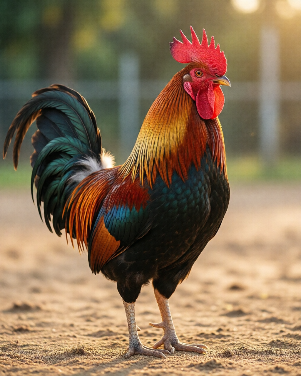 Gamefowl scene — Tin Đá Gà