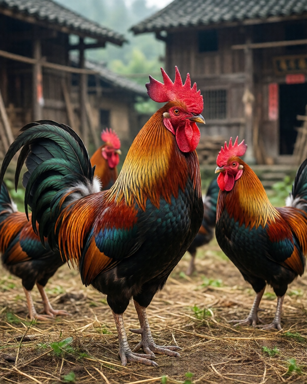 Gamefowl scene — Giống Gà Chọi