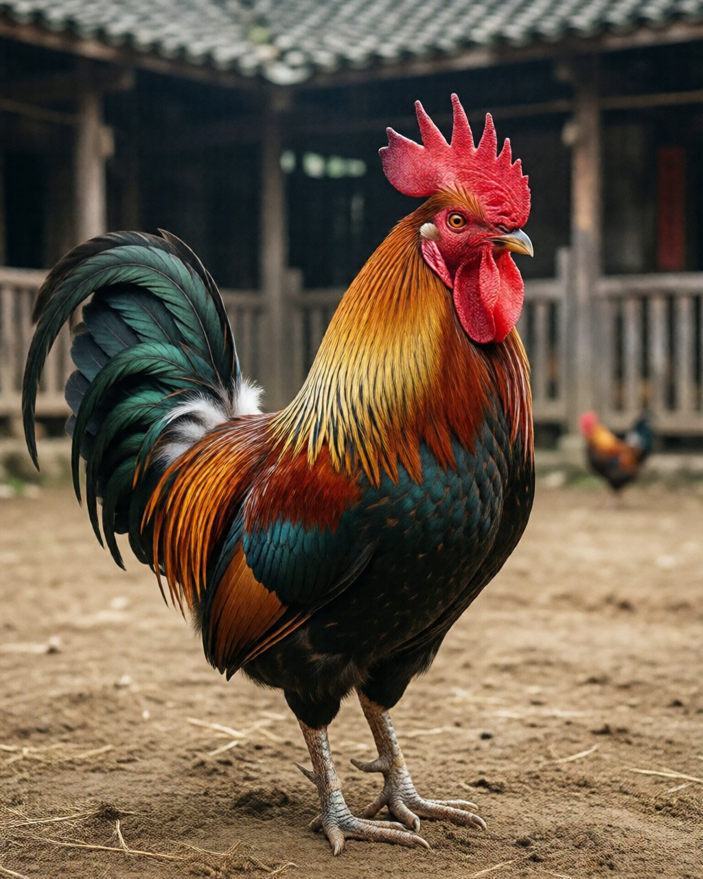 Gamefowl scene — Luyện Gà Chọi