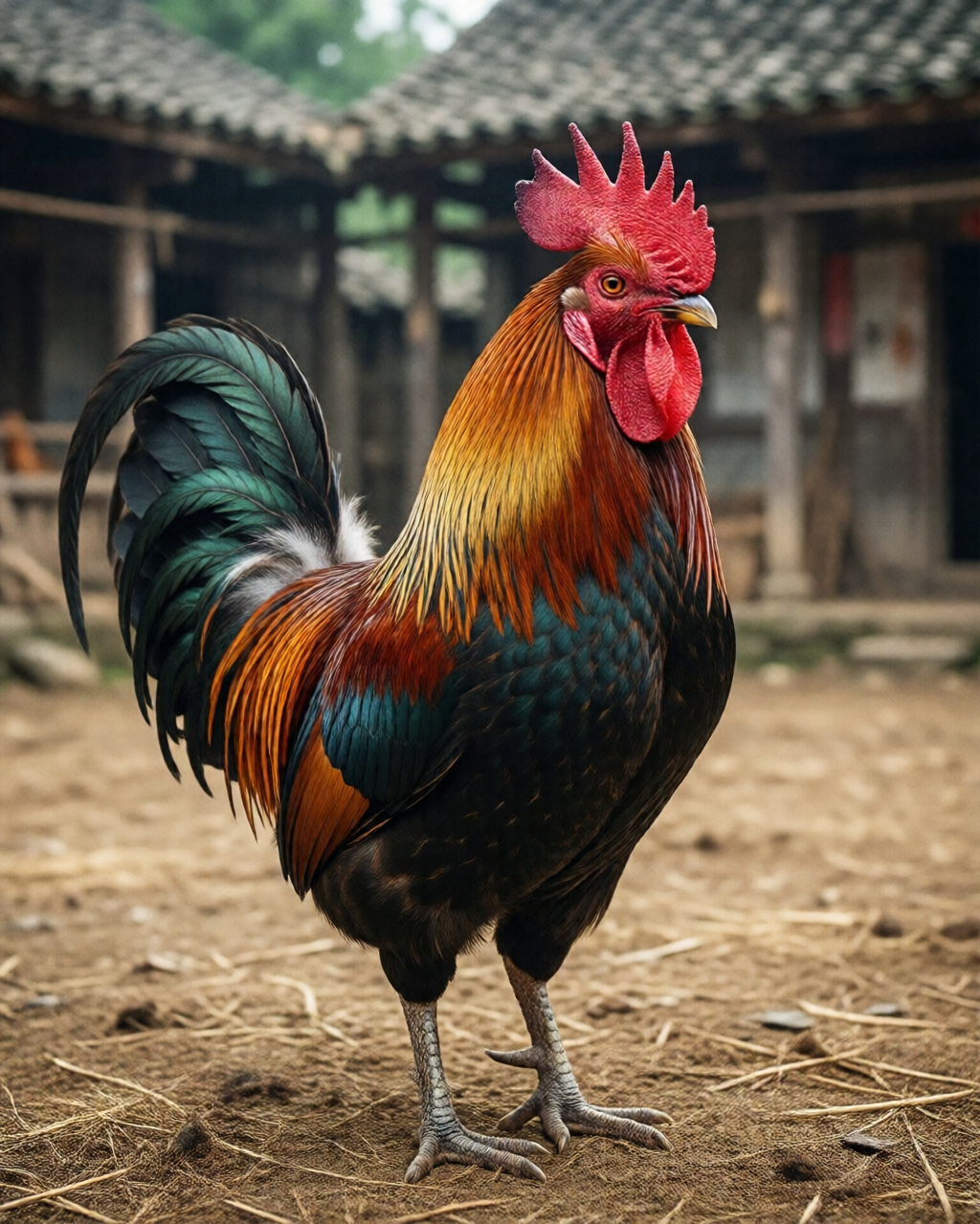 Gamefowl scene — Giống Gà Chọi