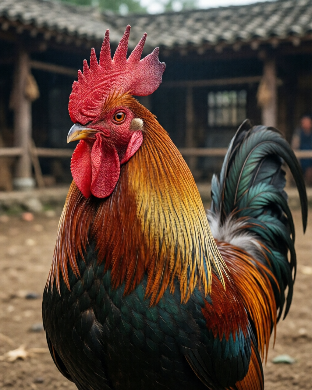 Gamefowl scene — Tin Đá Gà