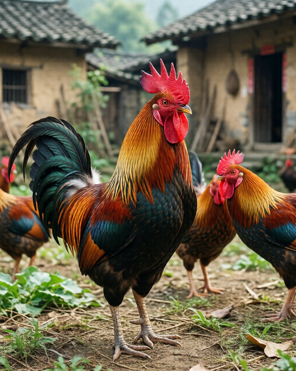 Gamefowl scene — Tin Đá Gà
