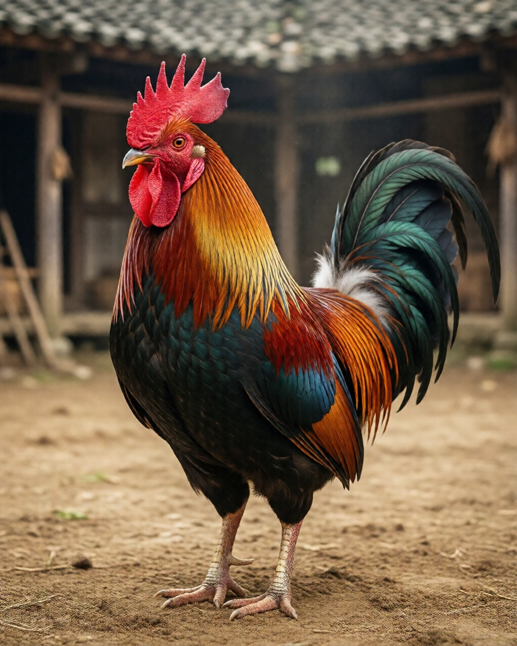 Gamefowl scene — ฝึกไก่ชน
