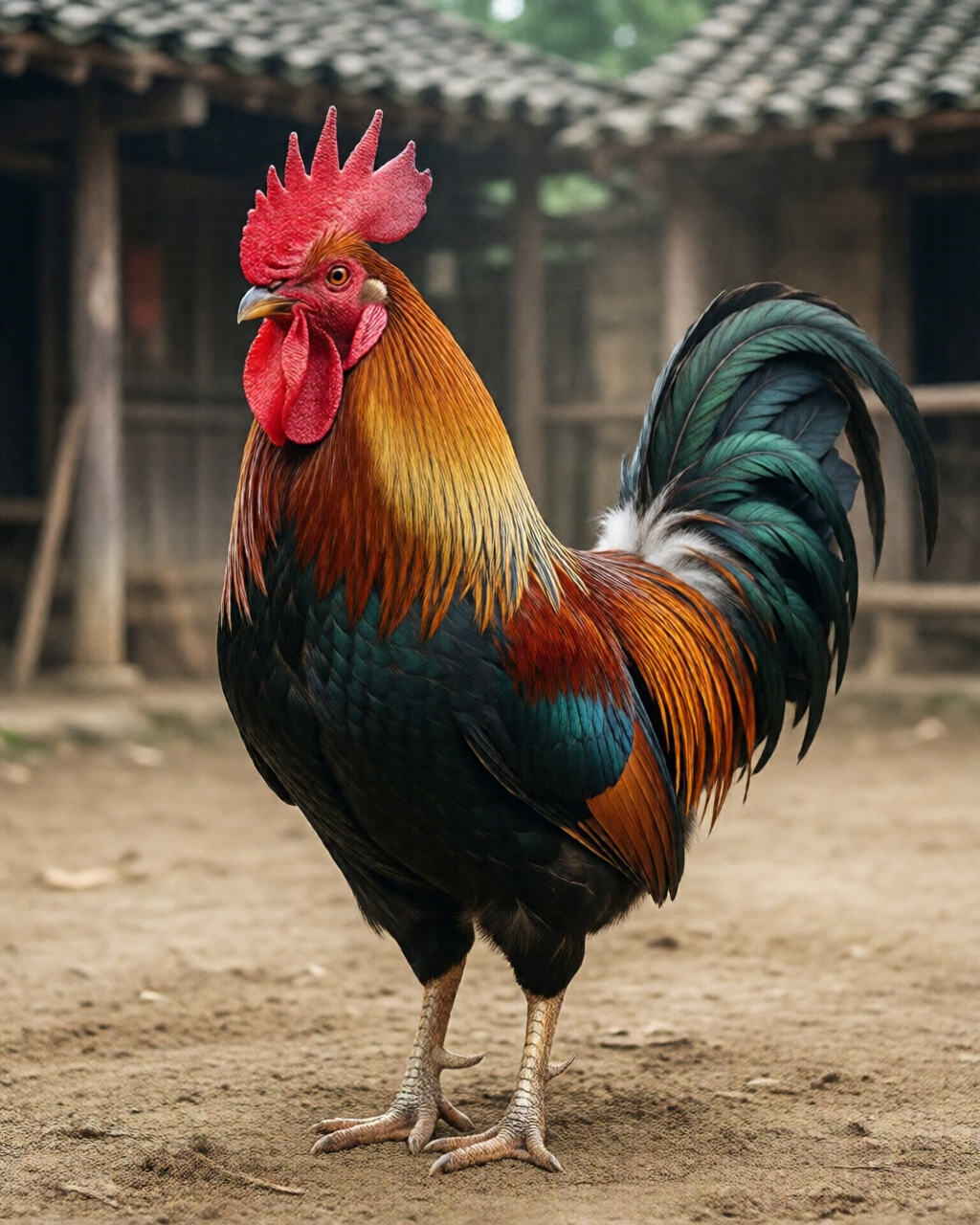 Gamefowl scene — ฝึกไก่ชน