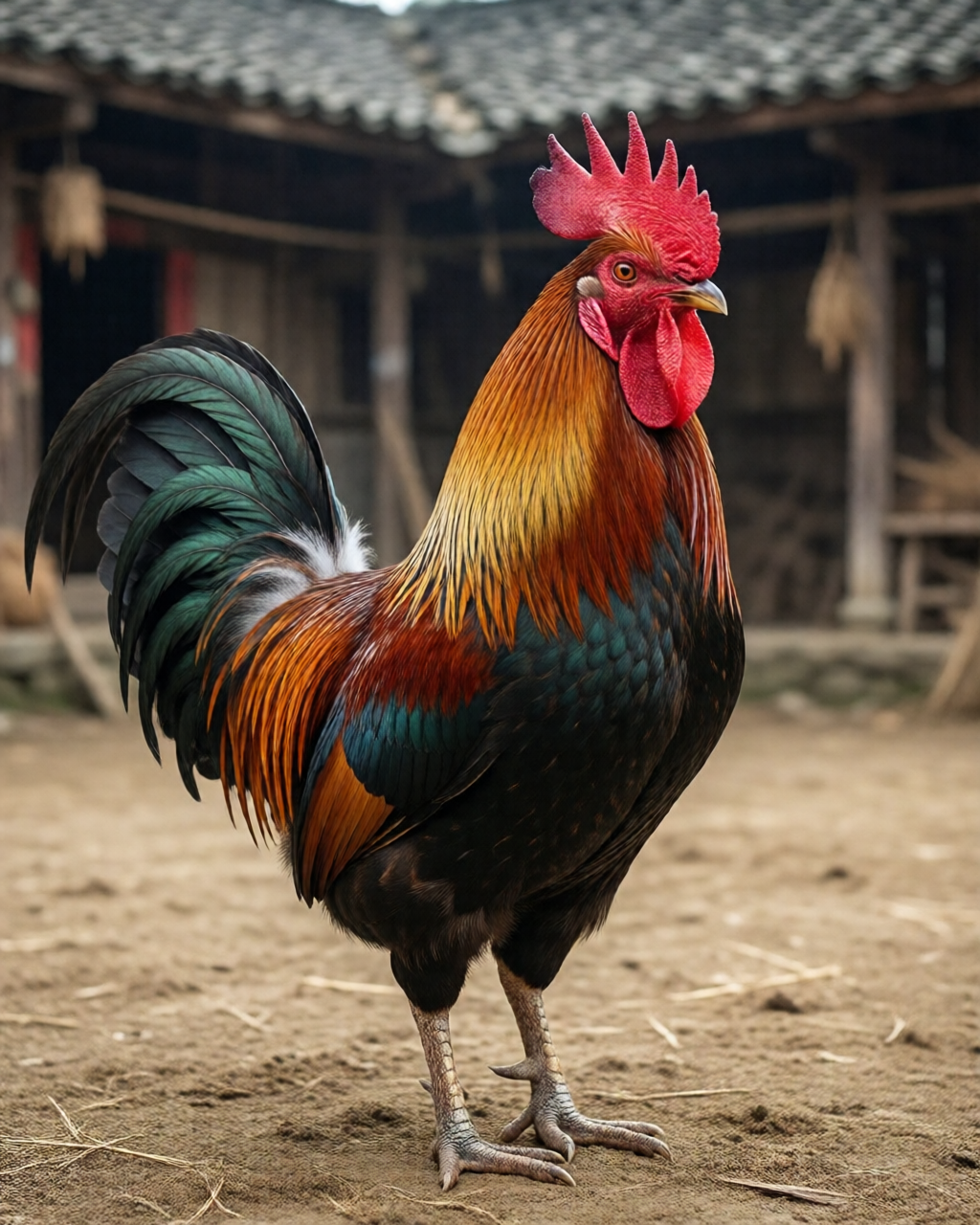 Gamefowl scene — ไก่ชนคลาสสิก