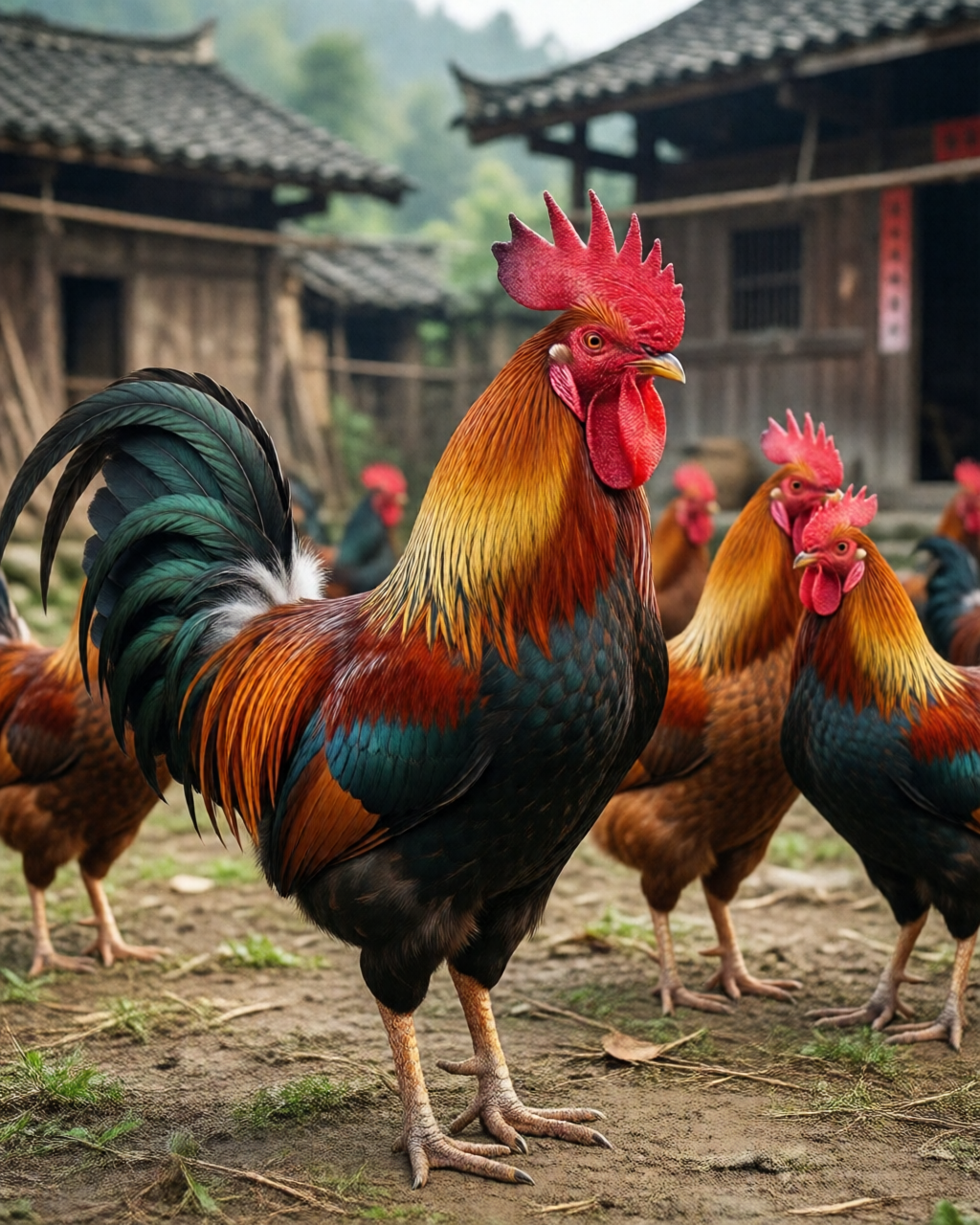 Gamefowl scene — พันธุ์ไก่ชน