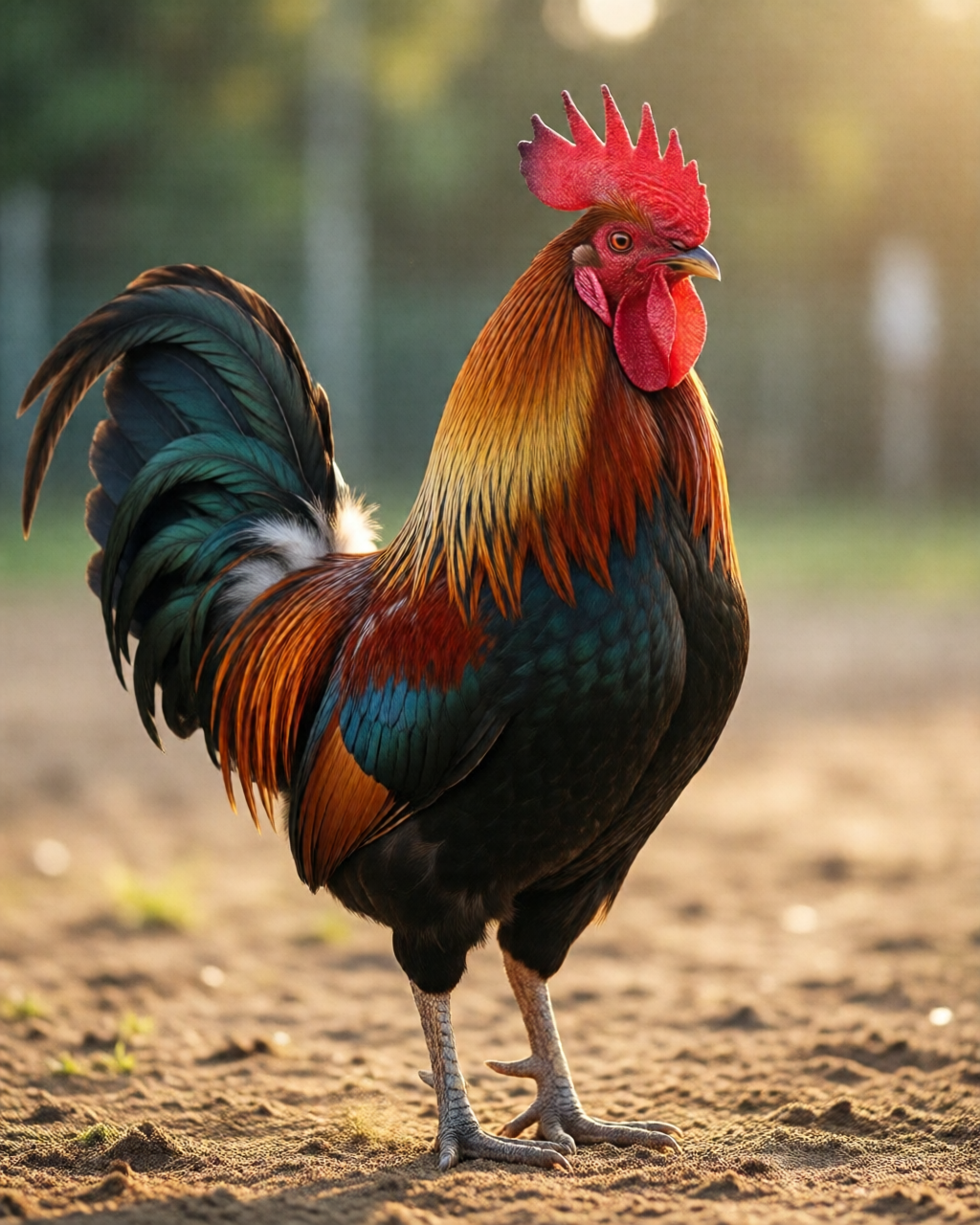 Gamefowl scene — ฝึกไก่ชน