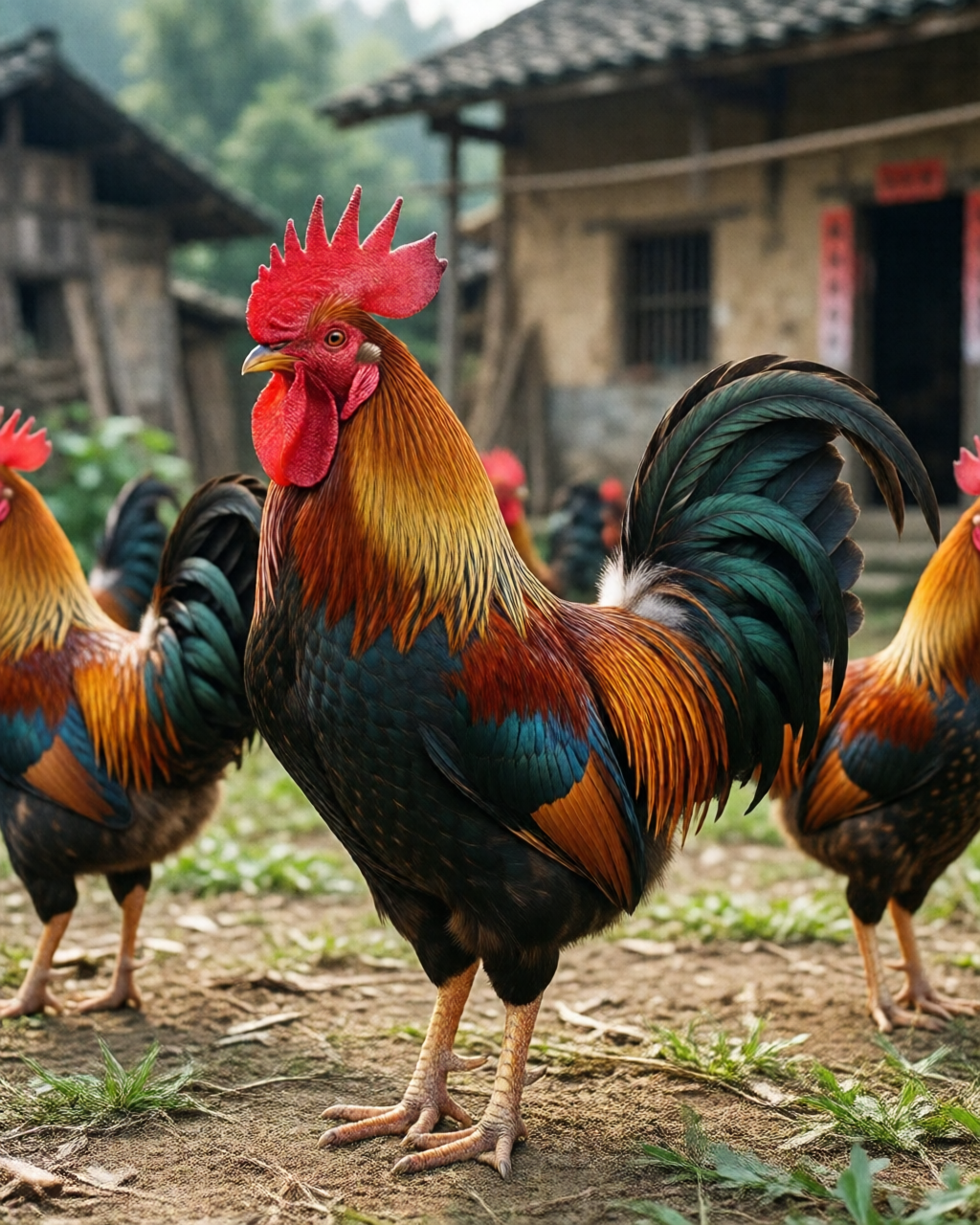 Gamefowl scene — พันธุ์ไก่ชน