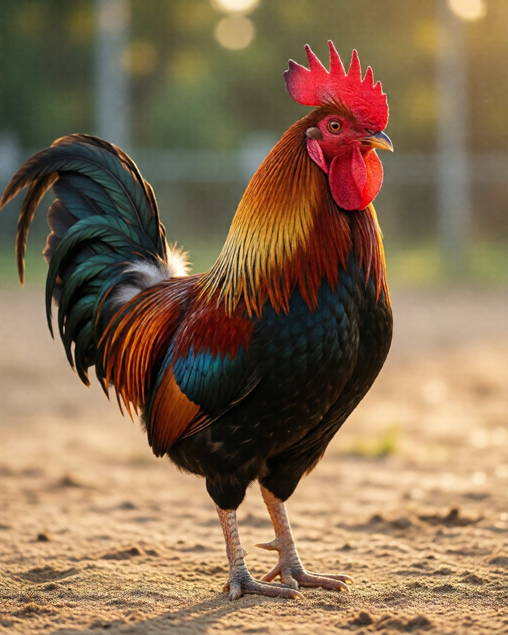 Gamefowl scene — ฝึกไก่ชน