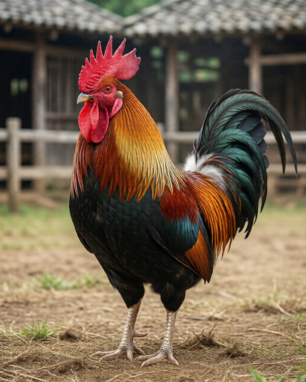 Gamefowl scene — ไก่ชนคลาสสิก