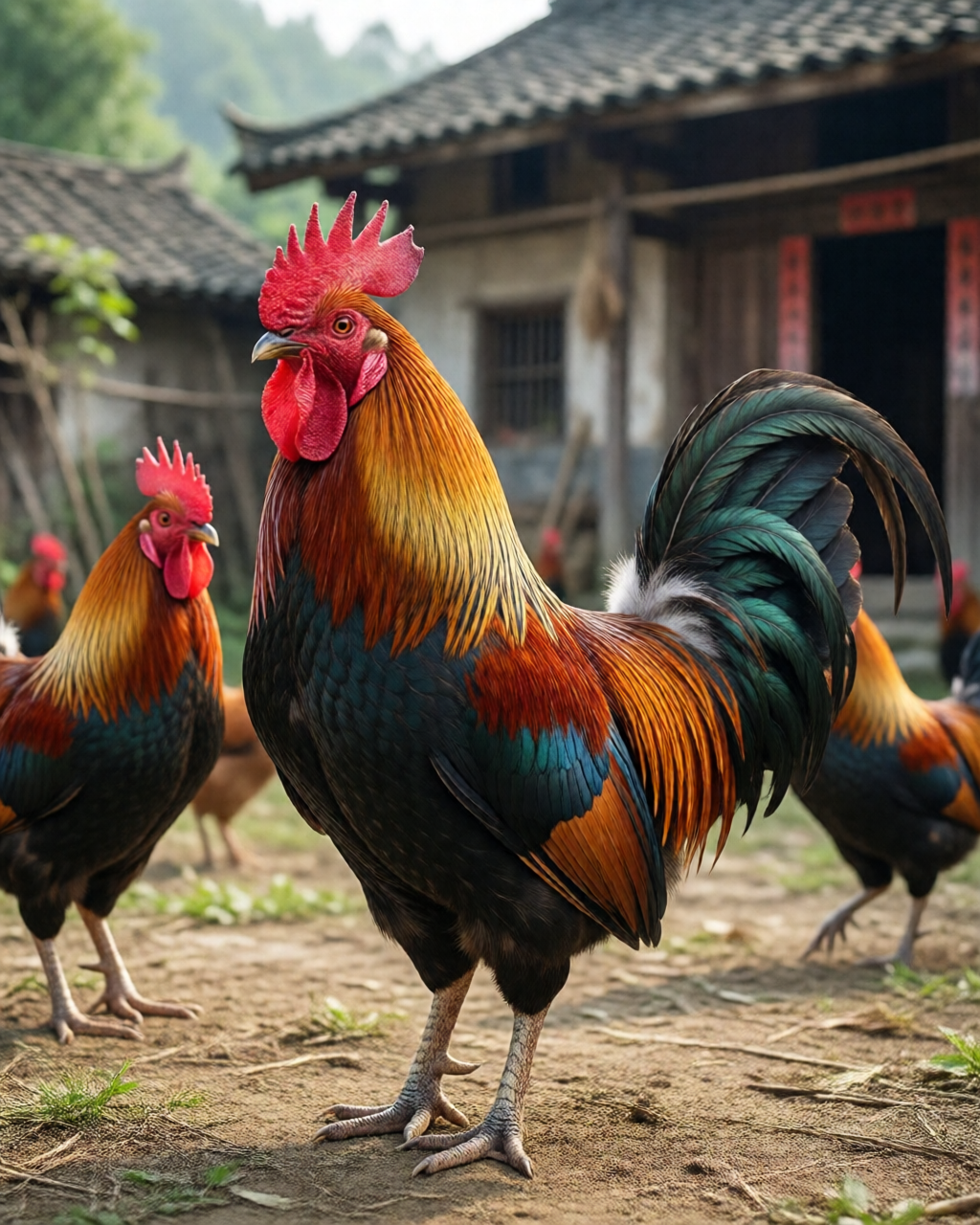Gamefowl scene — ไก่ชนคลาสสิก