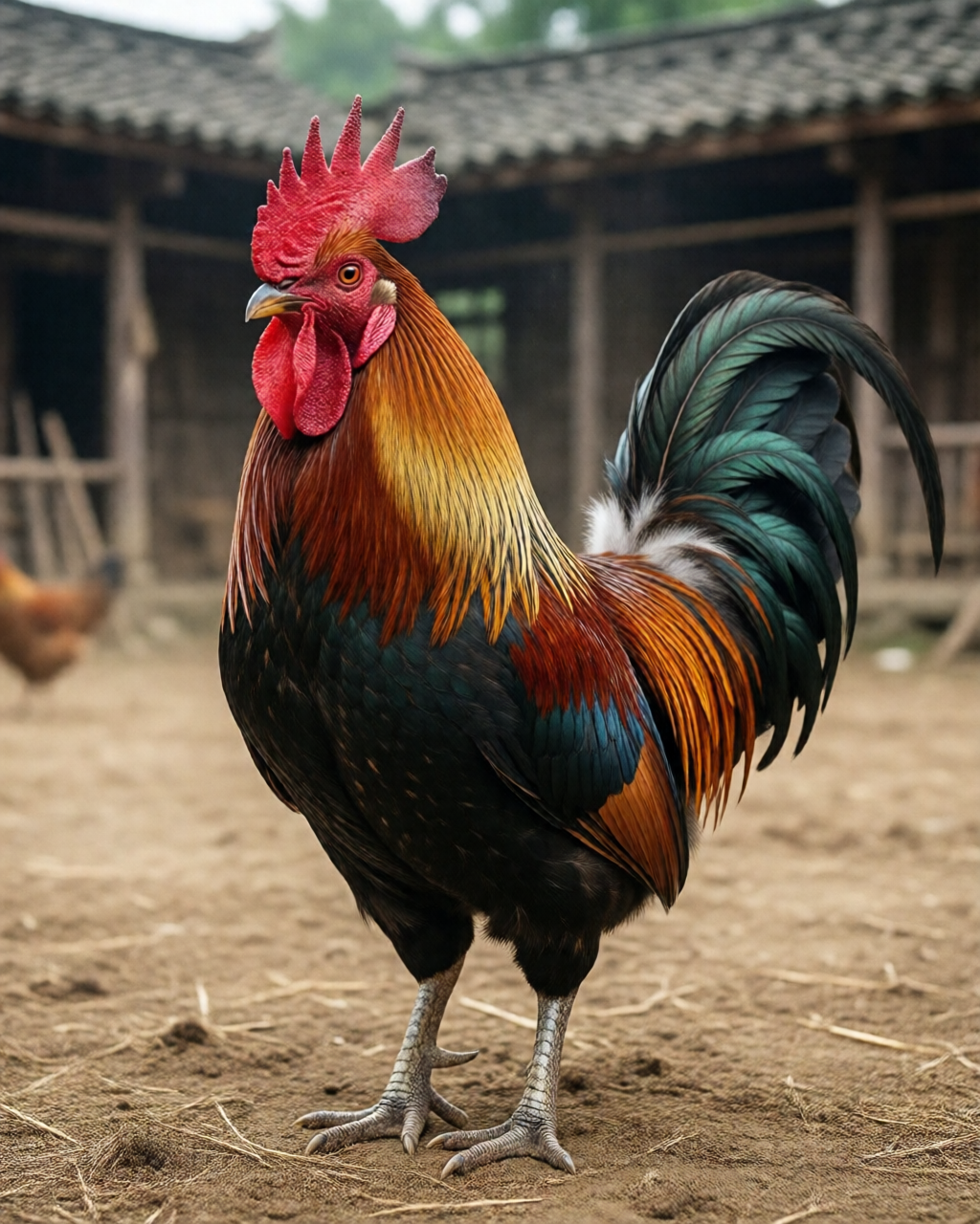 Gamefowl scene — ฝึกไก่ชน