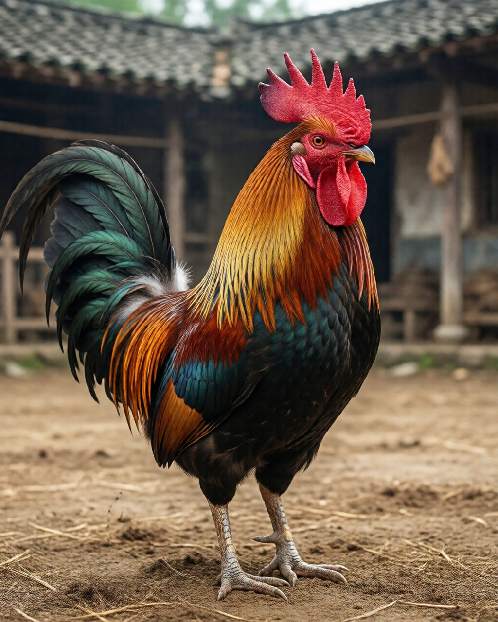 Gamefowl scene — ไก่ชนคลาสสิก