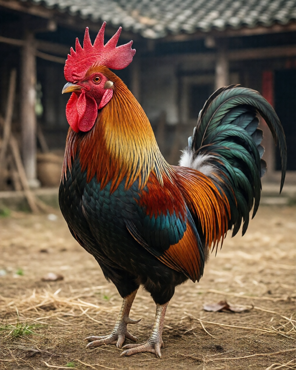 Gamefowl scene — ไก่ชนคลาสสิก