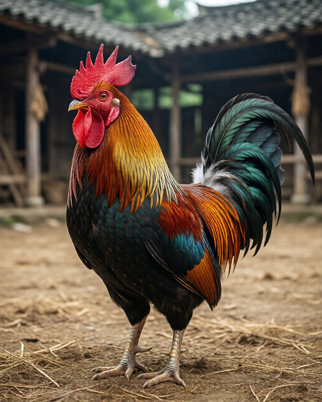Gamefowl scene — ไก่ชนคลาสสิก