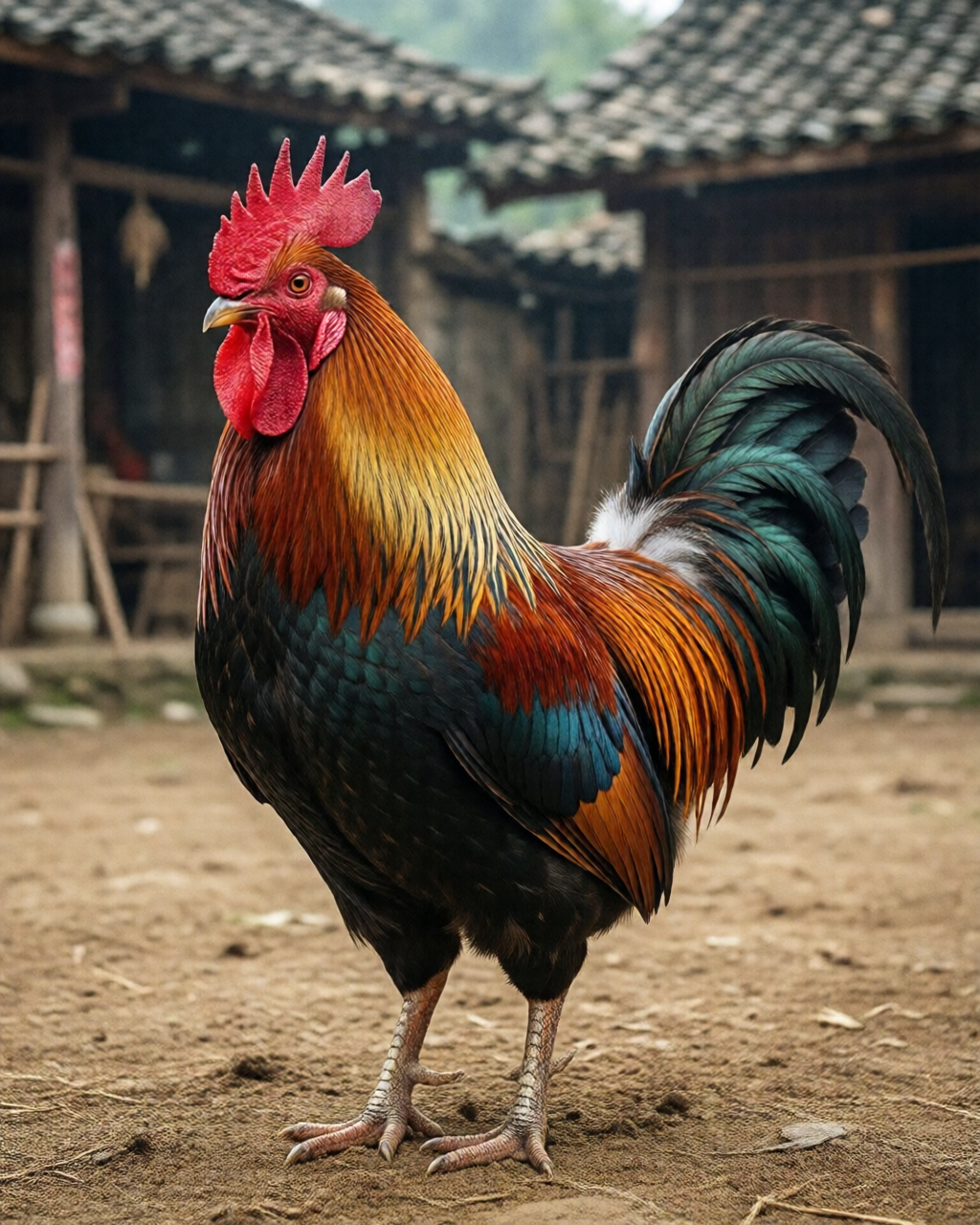 Gamefowl scene — ไก่ชนคลาสสิก