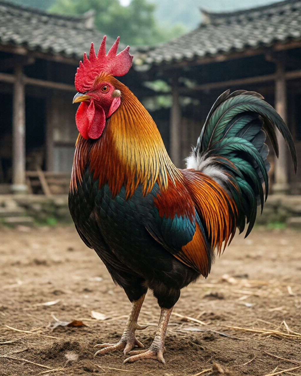 Gamefowl scene — พันธุ์ไก่ชน