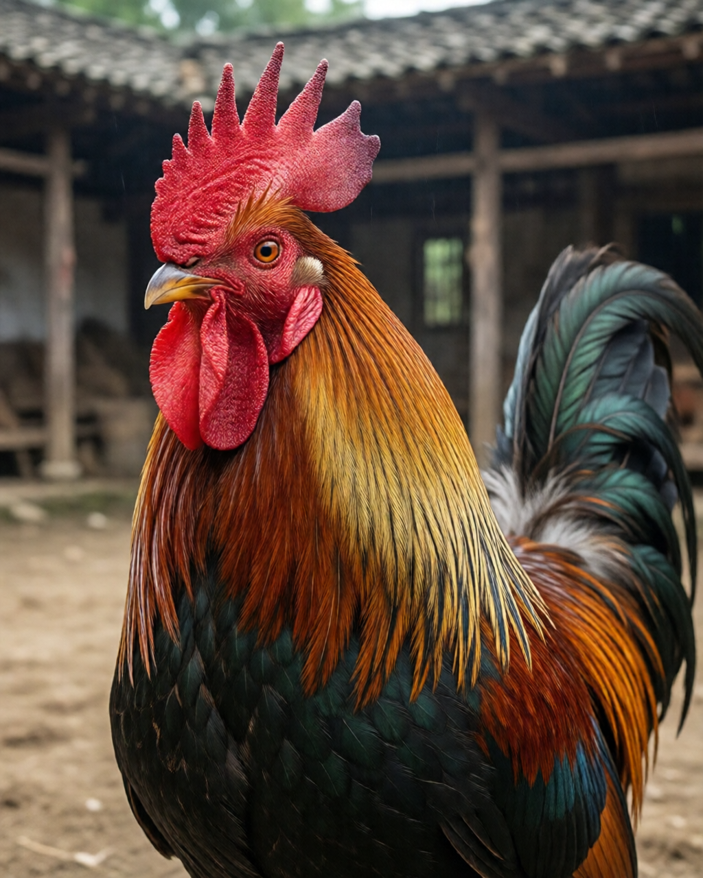 Gamefowl scene — ไก่ชนคลาสสิก