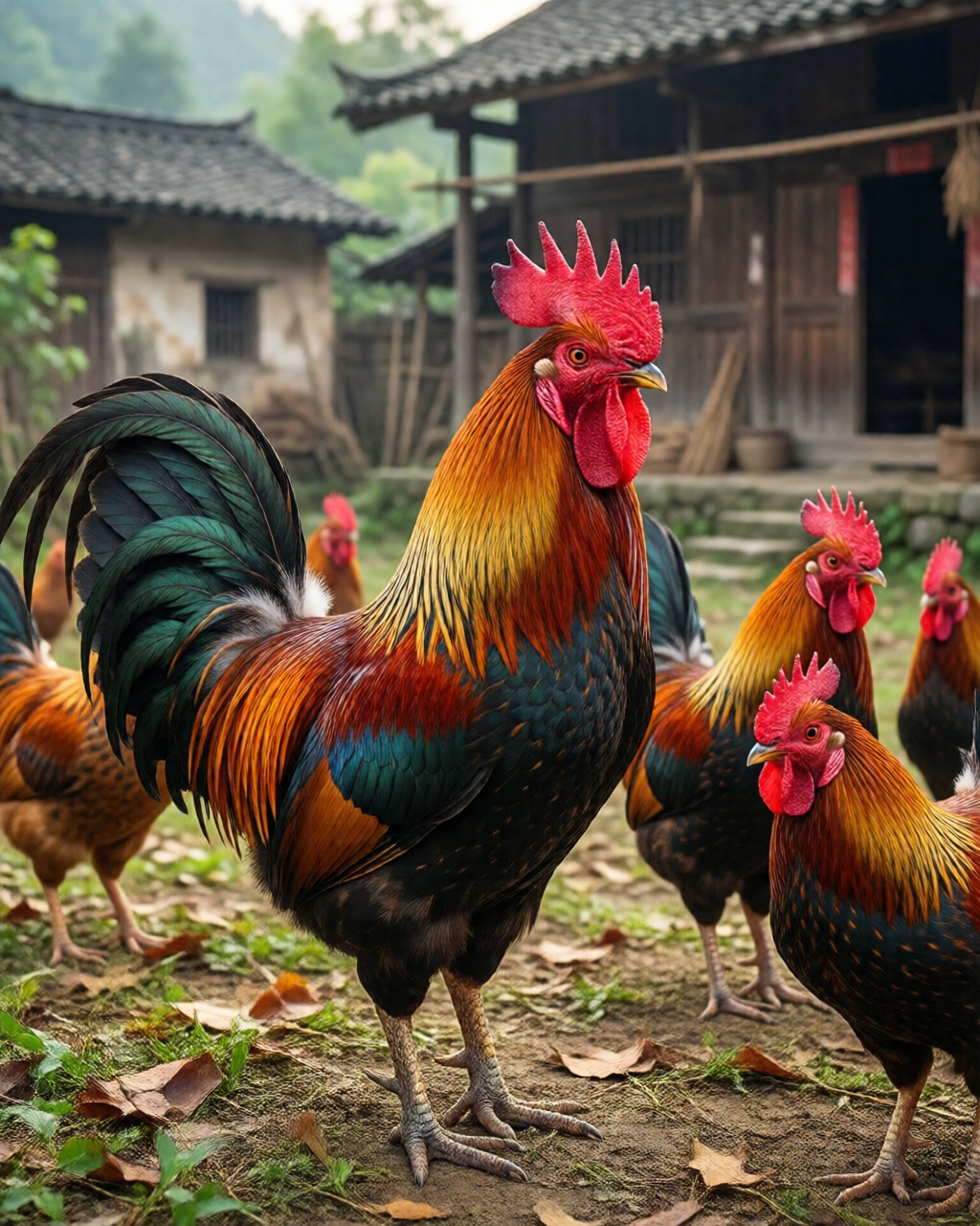 Gamefowl scene — พันธุ์ไก่ชน