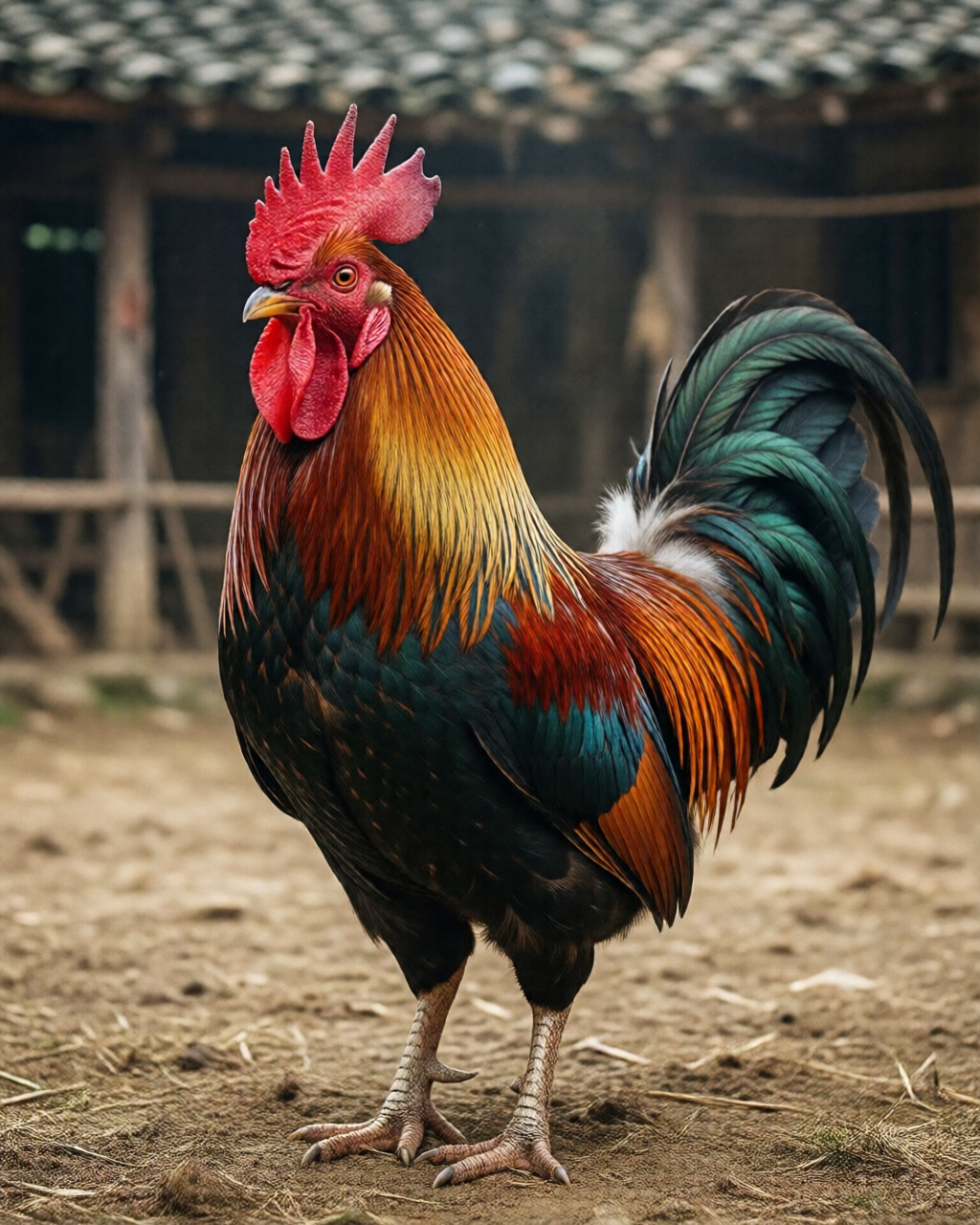 Gamefowl scene — ฝึกไก่ชน