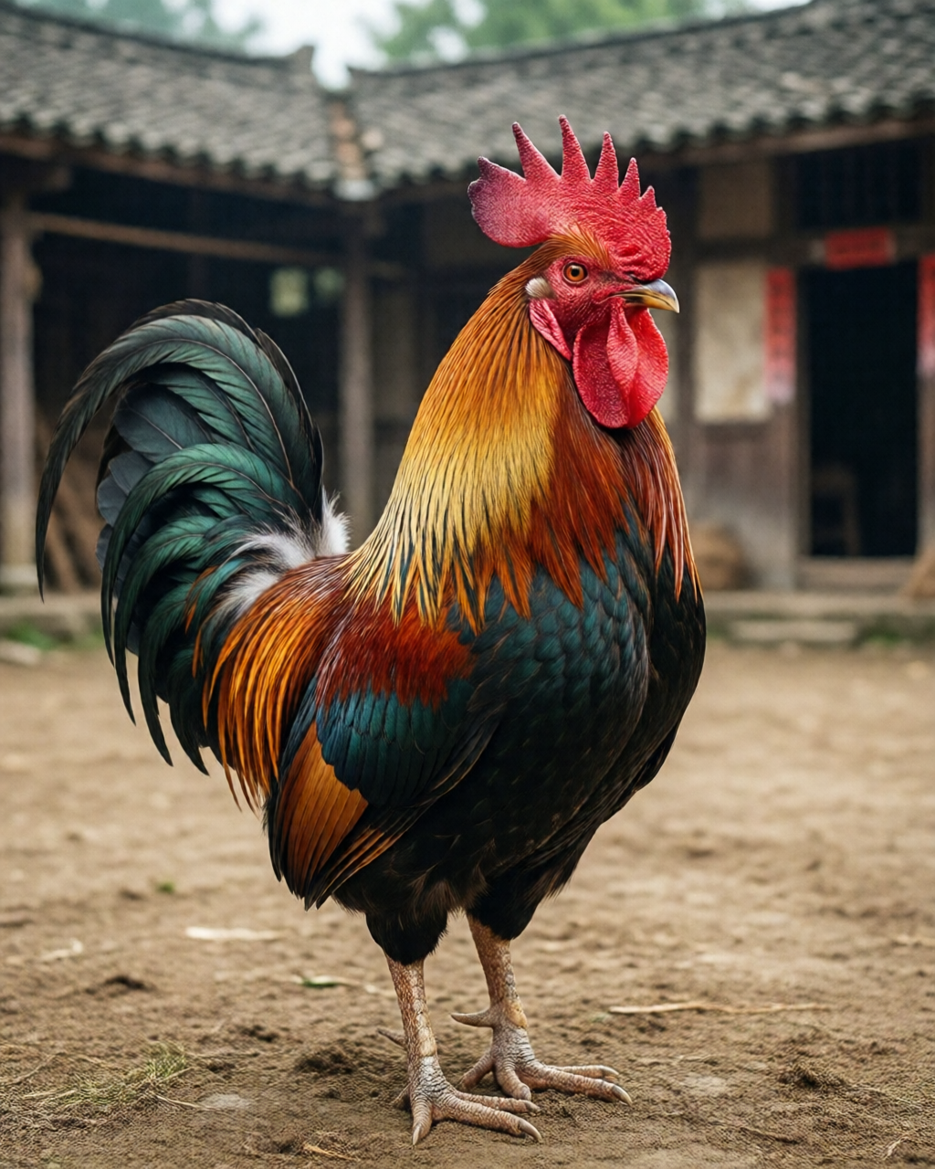 Gamefowl scene — ไก่ชนคลาสสิก