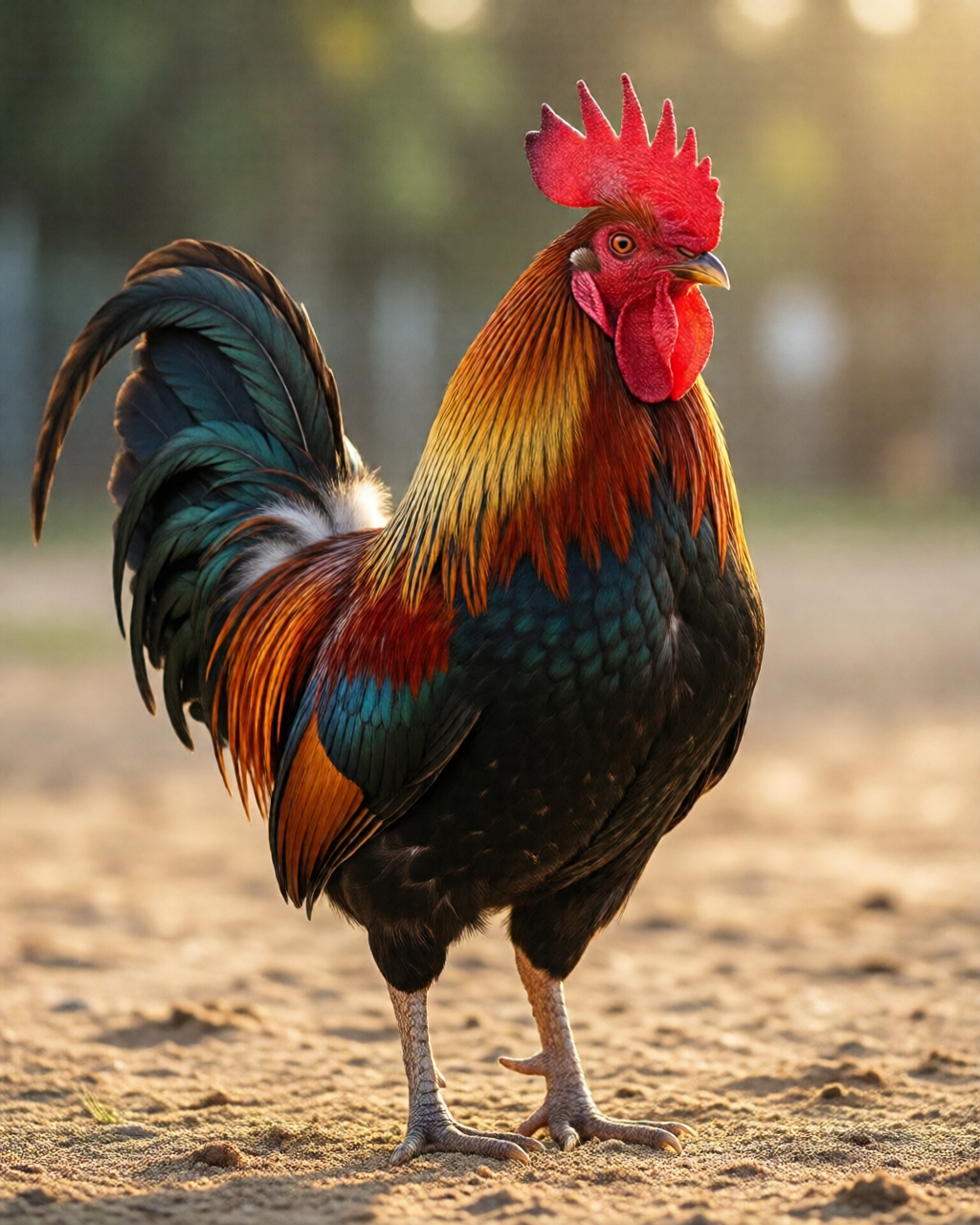 Gamefowl scene — ฝึกไก่ชน