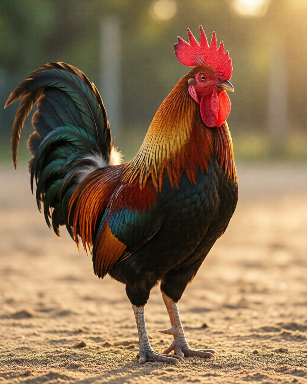 Gamefowl scene — ไก่ชนคลาสสิก