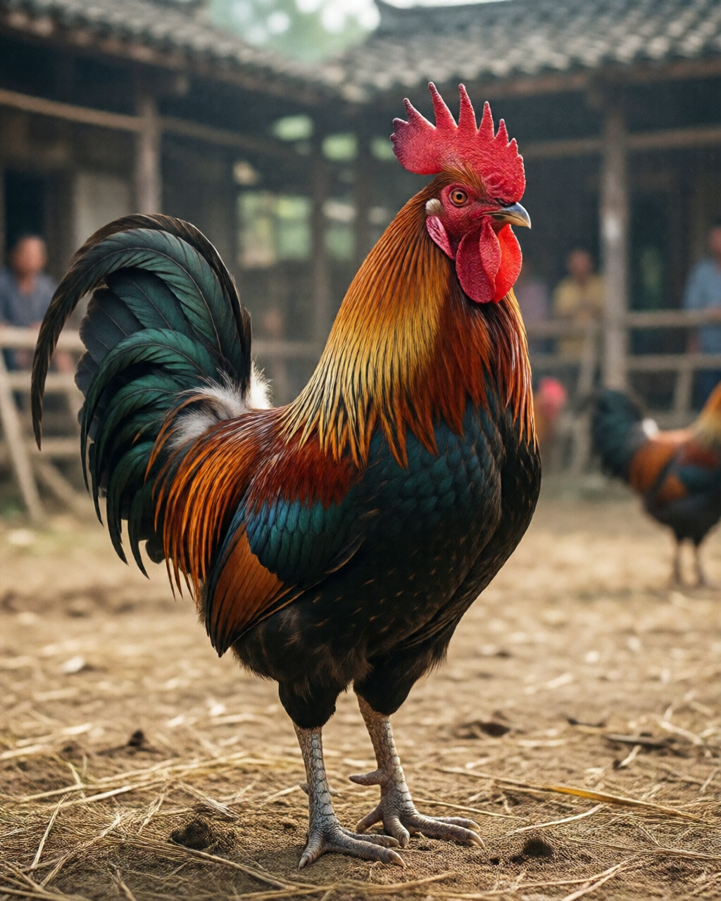 Gamefowl scene — สนามไก่ชน