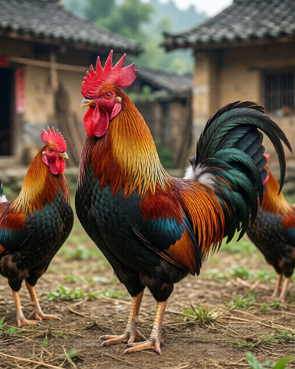 Gamefowl scene — พันธุ์ไก่ชน