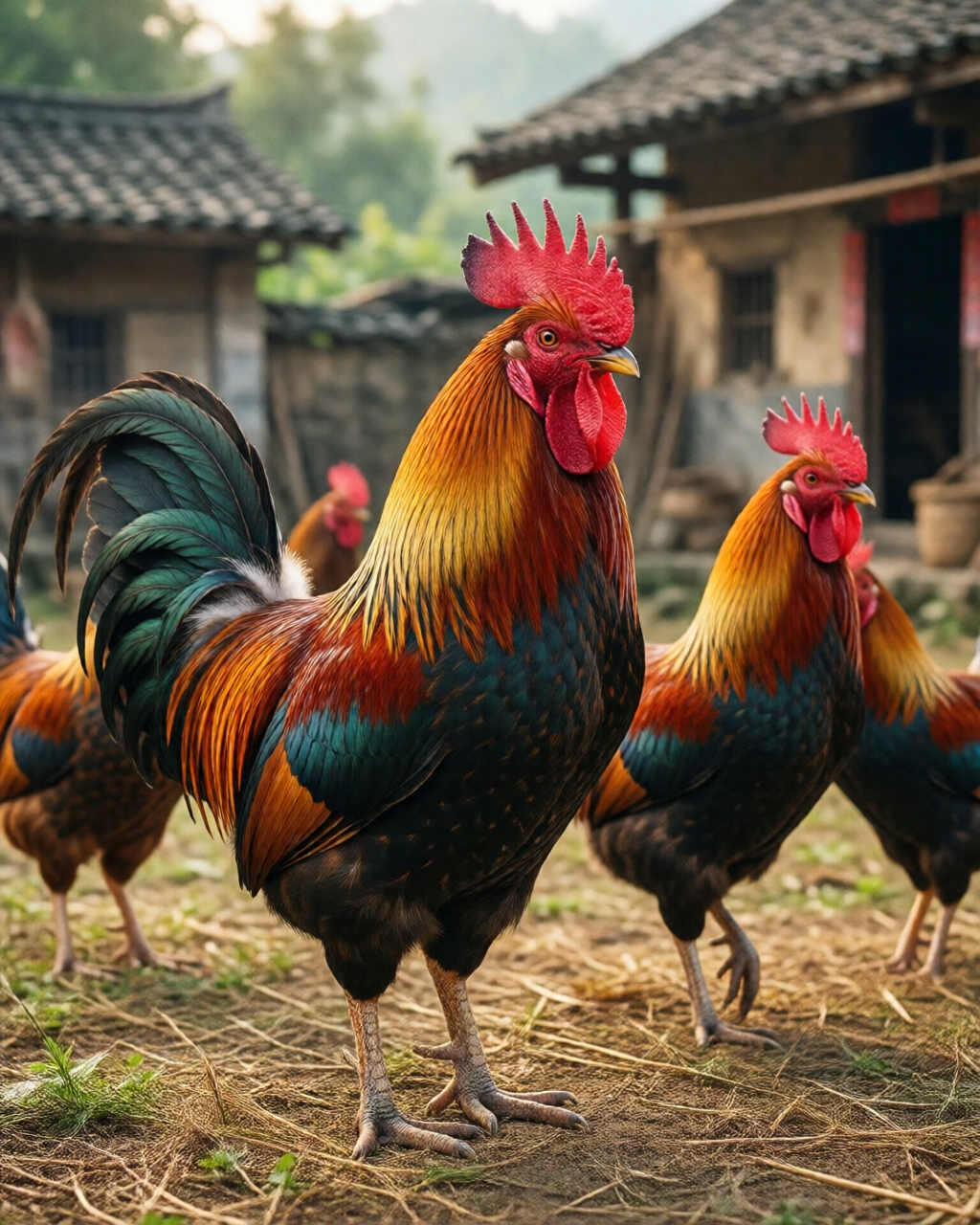 Gamefowl scene — ไก่ชนคลาสสิก