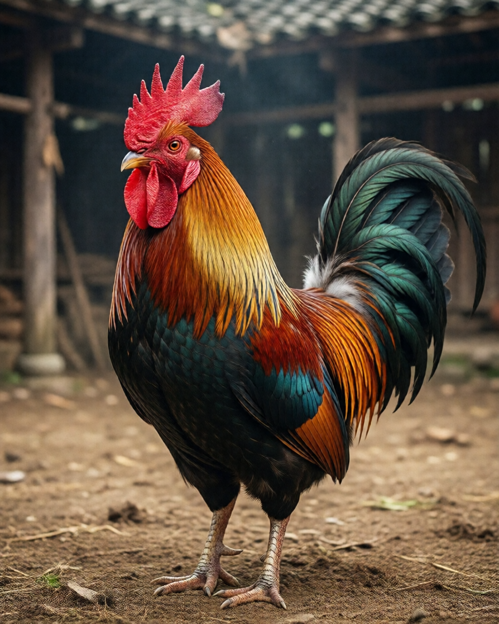 Gamefowl scene — Tin Đá Gà